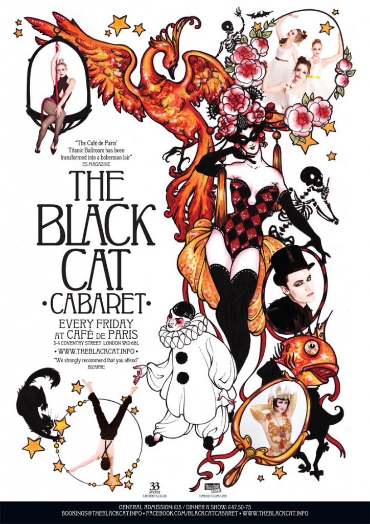 The Black Cat Cabaret Autumn 2013 Poster